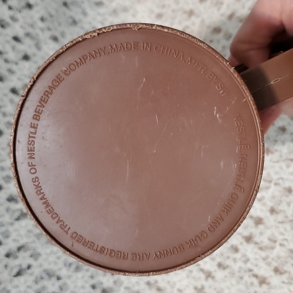 VTG Nestlé Quik Drink Chocolate Milk Plastic Pitcher Turning Stir Inside - Picture 10 of 13